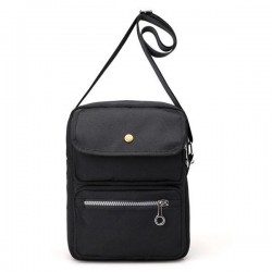 Modern Nylon Crossbody Bag in Neutral