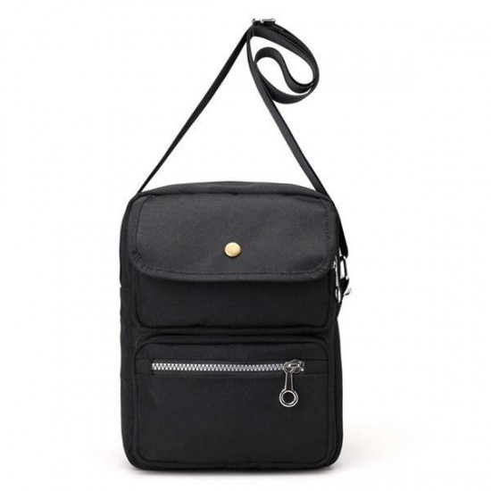 Modern Nylon Crossbody Bag in Neutral