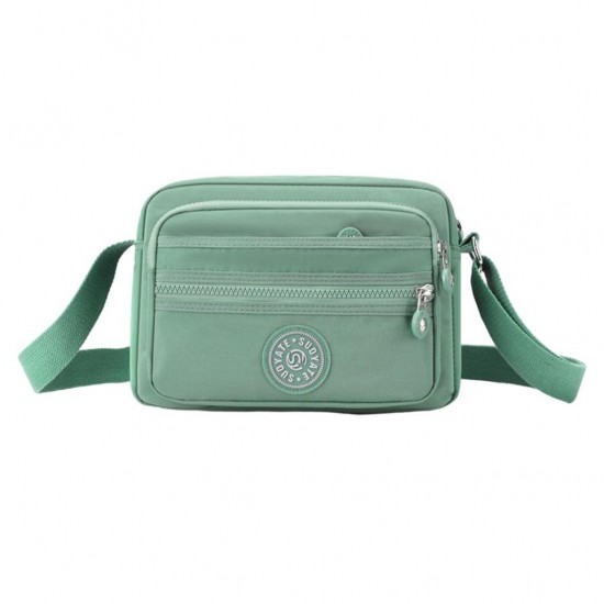Versatile Nylon Crossbody Bag in Neutral
