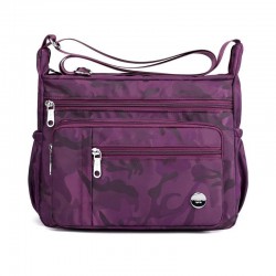 Simple Nylon Crossbody Bag in Neutral