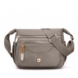 Travel Ready Nylon Crossbody Bag in Neutral