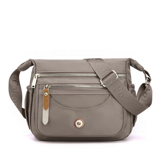 Travel Ready Nylon Crossbody Bag in Neutral