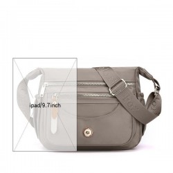 Travel Ready Nylon Crossbody Bag in Neutral