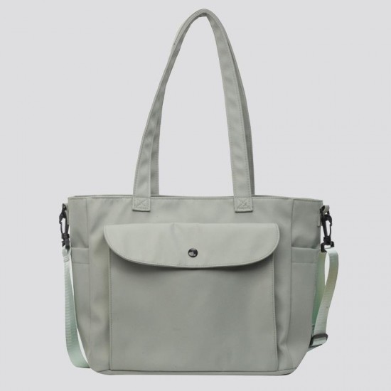 Relaxed Nylon Crossbody Bag in Neutral