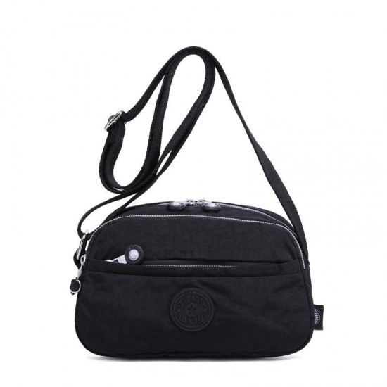 Contemporary Nylon Crossbody Bag in Neutral