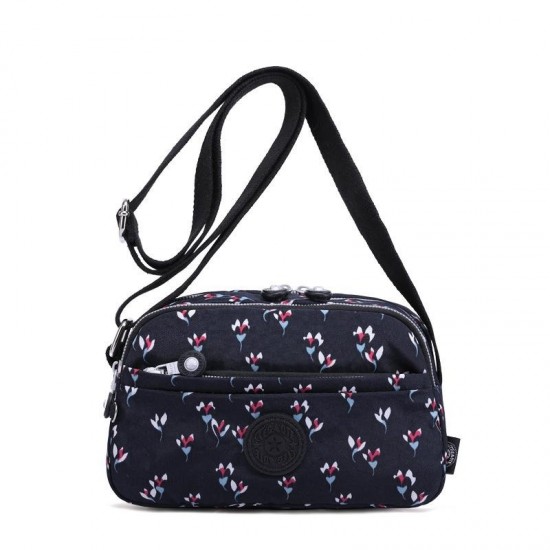Contemporary Nylon Crossbody Bag in Neutral