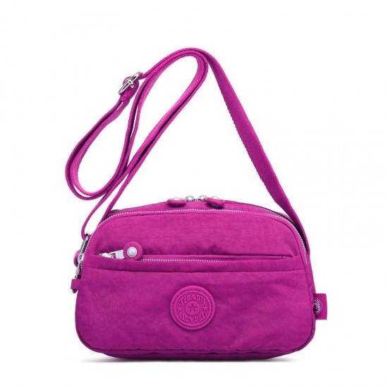 Contemporary Nylon Crossbody Bag in Neutral
