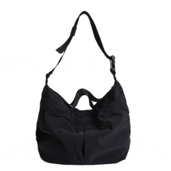 Layered Nylon Crossbody Bag in Neutral