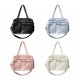 Premium Finish Nylon Crossbody Bag in Neutral