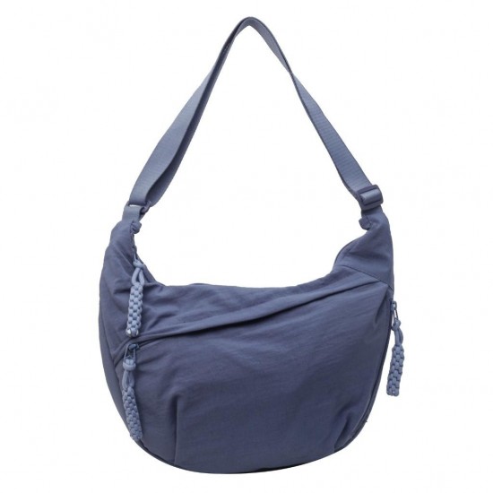 Simple Nylon Crossbody Bag in Neutral