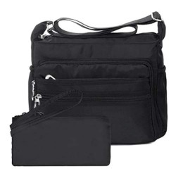 Flexible Nylon Crossbody Bag in Neutral