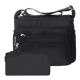 Flexible Nylon Crossbody Bag in Neutral