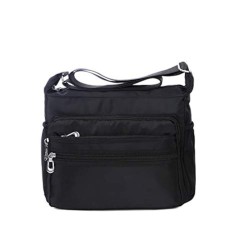 Signature Nylon Crossbody Bag in Neutral