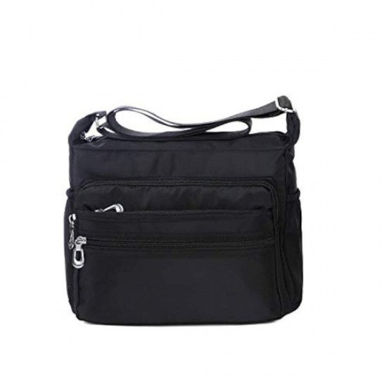 Signature Nylon Crossbody Bag in Neutral