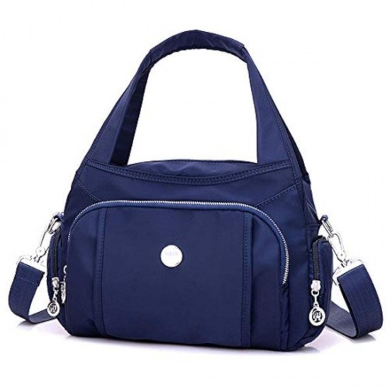 Smooth Nylon Crossbody Bag in Neutral