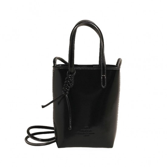 Textured Commuter Handbag in Neutral