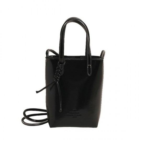 Textured Commuter Handbag in Neutral