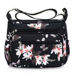 Compact Nylon Crossbody Bag in Neutral