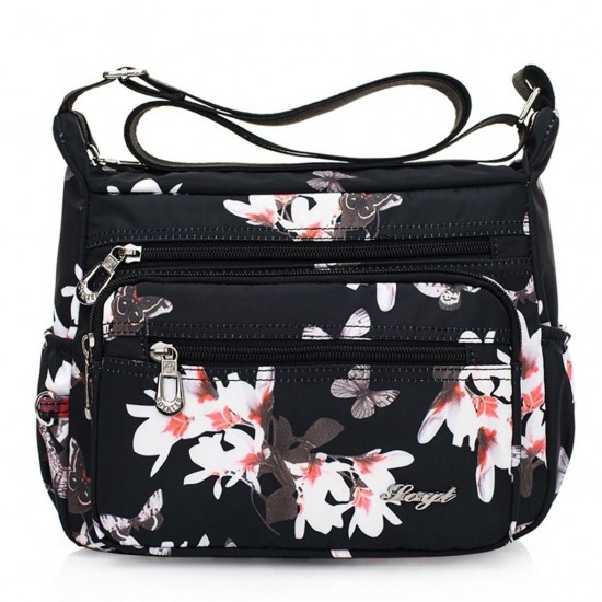 Compact Nylon Crossbody Bag in Neutral