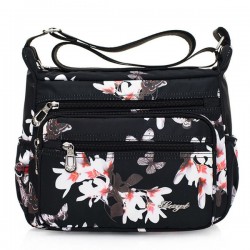 Compact Nylon Crossbody Bag in Neutral