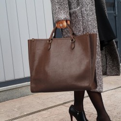 Functional Commuter Handbag in Neutral