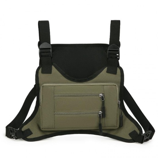 Minimal Nylon Crossbody Bag in Neutral