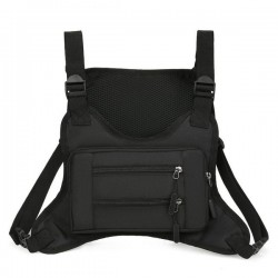Textured Nylon Crossbody Bag in Neutral