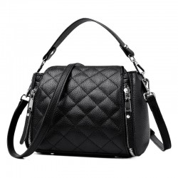 Travel Ready Leather Bucket Bag in Neutral
