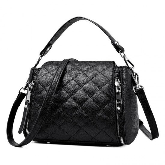 Travel Ready Leather Bucket Bag in Neutral