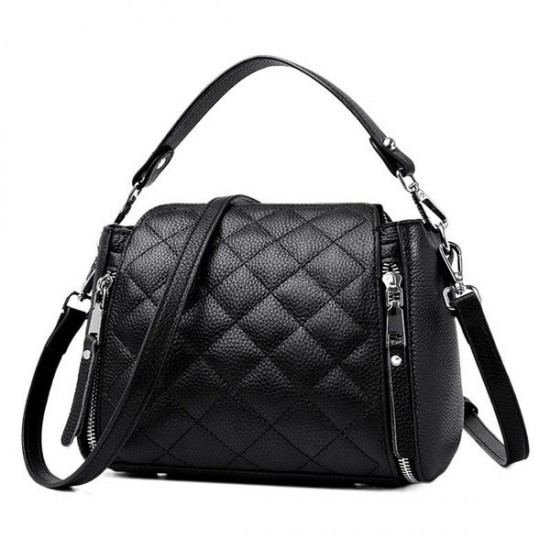 Travel Ready Leather Bucket Bag in Neutral