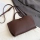 Relaxed Leather Bucket Bag in Neutral