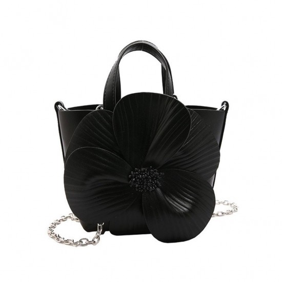 Functional Leather Bucket Bag in Neutral