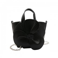 Functional Leather Bucket Bag in Neutral