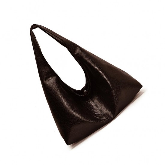 Easy Carry Leather Bucket Bag in Neutral