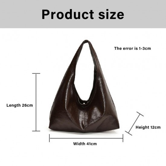 Easy Carry Leather Bucket Bag in Neutral