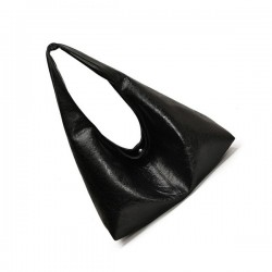 Easy Carry Leather Bucket Bag in Neutral