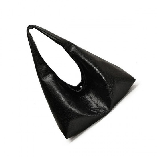 Easy Carry Leather Bucket Bag in Neutral