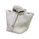 Office Ready Leather Bucket Bag in Neutral
