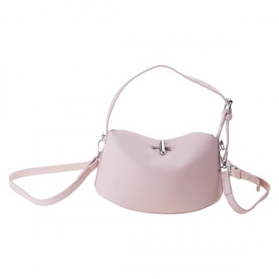 Utility Leather Bucket Bag in Neutral